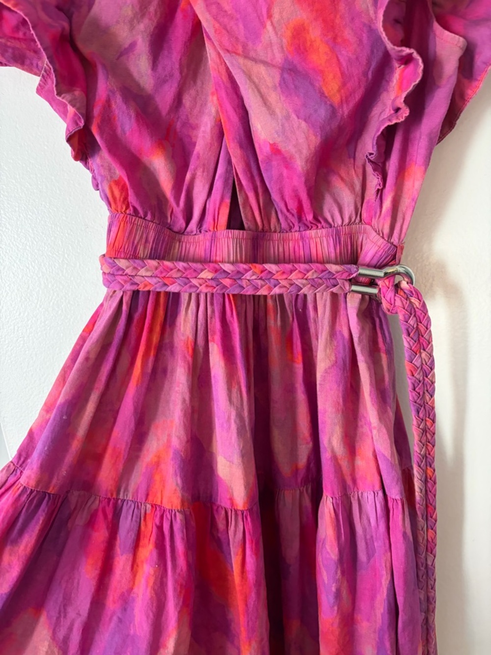 10 Crosby Derek Lam | Finn Ruffle Wrap Dress - Picture 5 of 10